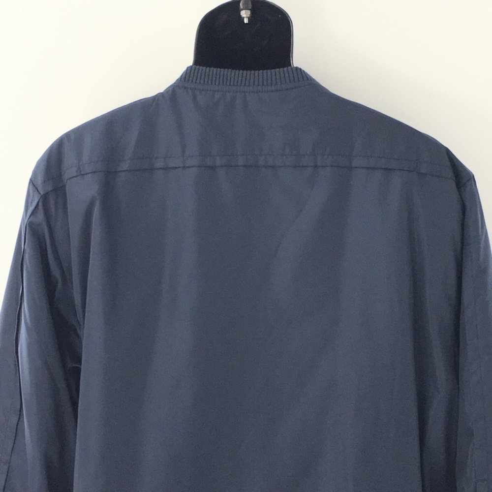 Stampd Mens Bomber Jacket Full Zip Hidden Pockets Blue Interior Straps Sz XXL - Picture 7 of 16